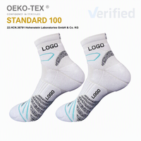 Chaussettes de sport athlétiques pour hommes, personnalisées, à tige épaisse, tricotées, respirantes, avec logo intégré, pour le basketball et la performance sportive