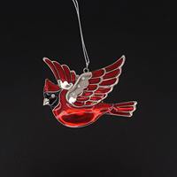 Günstige Fabrikpreise Moderne Langlebige Weihnachtsbaum-Dekorationen Kleine Metall-Vogel-Ornamente