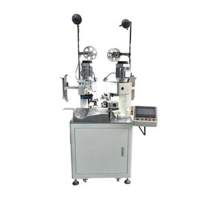 Machine de sertissage automatique à double tête pour fils électroniques, dénudeur de fils en silicone, coupe-fils, équipement électronique - Product Image 1