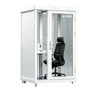 Cabine de bureau acoustique individuelle <span class=keywords><strong>Wow</strong></span>-ton, cabine de réunion insonorisée, salle de réunion portable, cabine de travail intérieure en acier inoxydable - Product Image 5