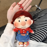 Adorable poupée en peluche moelleuse et originale à taches, avec rembourrage en coton PP, taille 11-30 cm, porte-clés, compagnon de bureau