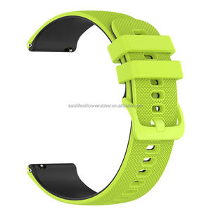Bracelets de montre en silicone double couche multicolore à dégagement rapide de 20 <span class=keywords><strong>mm</strong></span> <span class=keywords><strong>22</strong></span> <span class=keywords><strong>mm</strong></span> pour montre intelligente de sport pour <span class=keywords><strong>Garmin</strong></span> - Product Image 1