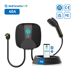 Caricatore da Parete Shineyou 3.5KW/7KW/9.6KW/11kw/22kW Futuristico per <span class=keywords><strong>Tesla</strong></span> J1772 Tipo2 Gb T Ip67 con Controllo Bluetooth e App - Product Image 1