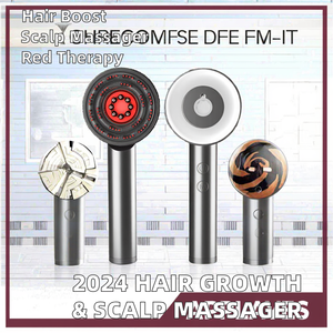2024 Elektrische Rood Licht Hoofdhuid Massage Borstel Nieuwe Haargroei Applicator Kam Stookolie Haarmassageapparaat - Product Image 2