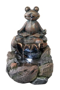 Meilleures ventes aménagement paysager <span class=keywords><strong>de</strong></span> <span class=keywords><strong>jardin</strong></span> et terrasse fontaine extérieure grenouille avec lumière - Product Image 3
