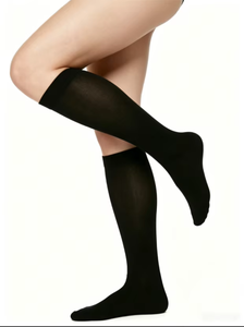 Bas de compression pour voyage 15-20 mmHg noirs pour prévenir le syndrome de classe économique en avion (longs trajets) – Tailles S-XXL - Product Image 2