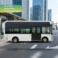 Bus électrique mini 7M certifié UE, 12-28 places, batterie 176 kWh, bus urbain automatique, bus LHD pour navette scolaire, aéroport, station balnéaire