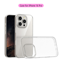 Étui de téléphone portable résistant aux chutes pour iPhone 11 12 13 14 Pro Max, coque de téléphone transparente fine en TPU pour Fundas iPhone 15 16 Pro Max