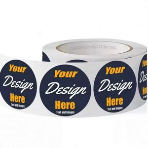 Custom Self-Adhesive Vinyl <b>Stickers</b> <b>Logo</b> <b>Sticker</b> Waterproof <b>Sticker</b> Printing Roll Labels - Product Image 1