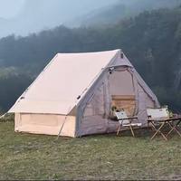 Abri solaire pour la randonnée et les voyages, grand espace extérieur, tente de camping gonflable portable rétro en tissu Oxford imperméable