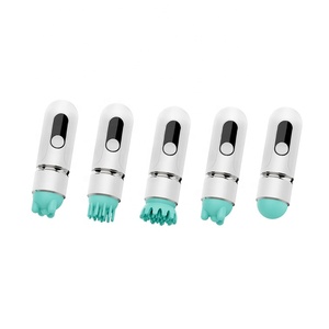 Masajeador de cabeza eléctrico multifunción, inalámbrico, pequeño, para gatos, perros, mascotas, con cabezales reemplazables - Product Image 5