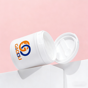 Contenants en plastique, grands pots cosmétiques vides à large ouverture, pots de rangement pour échantillons de maquillage avec couvercles pour lotion, crème, maquillage - Product Image 3