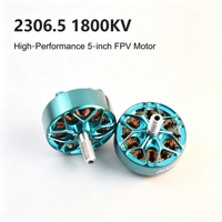 Moteur Brushless HSKRC 2306.5 1800KV 2-6S en alliage d'aluminium CNC pour Drone FPV de Course et Freestyle 5 Pouces avec Axe M5