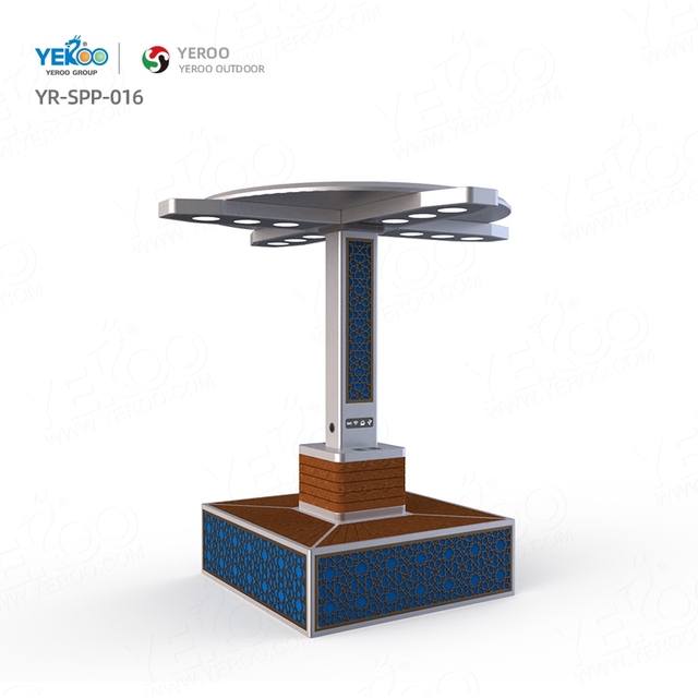 Outdoor Furniture Phone Solar Charging Station Bench Customization