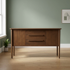 Mid Century Modern Wooden Sideboard Buffet Cabinet with Drawers and <b>Shelves</b> - Product Image 2