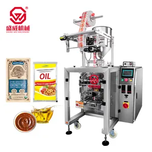 Shengwei máy móc tùy chỉnh tự động ba bốn bên niêm phong thanh rani nước trái cây gói nước lỏng máy đóng gói dầu