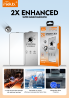 Protection d'écran en verre trempé Mietubl pour iPhone, design anti-éclats, toucher ultra-lisse, protection contre les chutes
