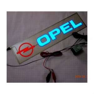 Pegatina para Auto EL de 400x100mm para Sedán y SUV. Altamente visible por la noche. Ser visto significa ser más seguro. Protege tu conducción nocturna - Product Image 3