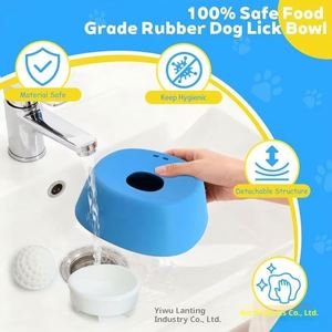 Non-Slip Spherical Bone-Shaped Feeding <b>Bowl</b> Liquid Slow Dog <b>Bowls</b> - Product Image 4