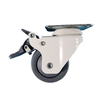 3 Inch 75mm roulette médicale cadre en fer avec peinture pour meubles d'hôpitaux
