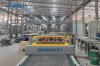 Système de contrôle PLC personnalisable pour la fabrication automatique de dalles en pierre artificielle SINONE Equipment, machine de pressage de quartz