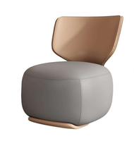 Fauteuil Ergonomique Moderne Pivotant en Coton et Lin de Luxe avec Dossier Rotatif, Meuble Métallique pour Chambre et Salon