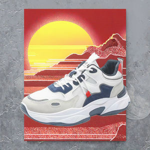 Chaussures de course décontractées pour hommes de haute qualité SEVEN, luxe, été, sport de plein air, tissu en coton, caoutchouc, en boîte, vente en gros SE-AD027 - Product Image 3