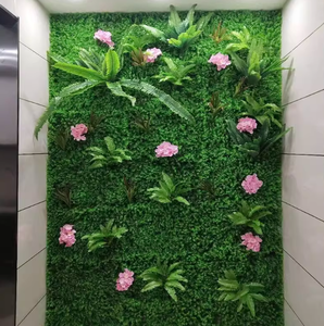 Neues Design Maßgefertigte Vertikale Pflanzenwand im Dschungel-Stil Künstliche Hintergrundwand-Paneele Grüne Graswand für Heimdekoration - Product Image 3