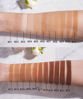 Échantillon gratuit de fond de teint végétalien à couverture complète, marque privée, fond de teint mat pour le maquillage