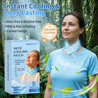 Patchs rafraîchissants instantanés pour le cou, infusés au menthol, autocollants hydrogel jetables, extra grands, soulagement thermique pour le camping, la randonnée et les sports