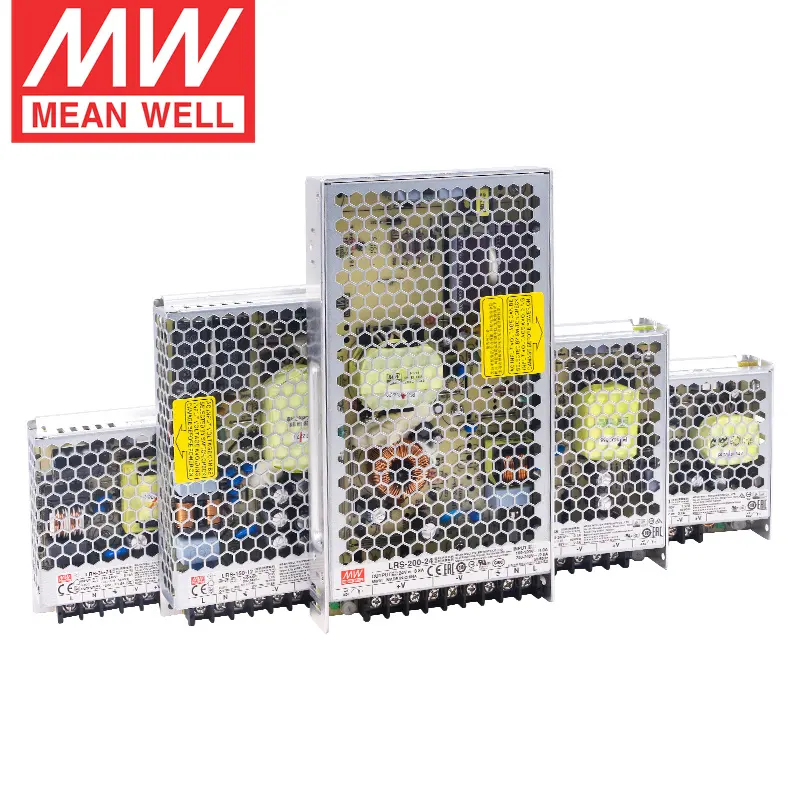 MeanWell 스위칭 전원 공급 장치 LRS-200-36 AC DC 전원 공급 장치 5v 12v 24v 36v 48v 10a 20a 30a 40a 산업용 실외 전원