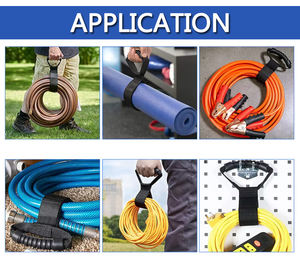 Tugas berat Hook dan Loop penyimpanan tali dapat diperpanjang pengikat kabel Hook dan Loop gantungan Organizer untuk kabel selang kabel listrik tali alat - Product Image 2