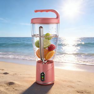 Licuadora Inalámbrica de Alta Resistencia con 6 Cuchillas para Triturar Hielo, Recargable por USB-C, Batería de Iones de Litio de 150W y 1000ml, Libre de BPA, para Hacer Smoothies en el Auto - Product Image 4