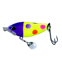 Leurre de surface Yibo-Floating 19g 72mm à bouche carrée pour poissons d'eau douce - Grande éclaboussure d'eau et appât dur