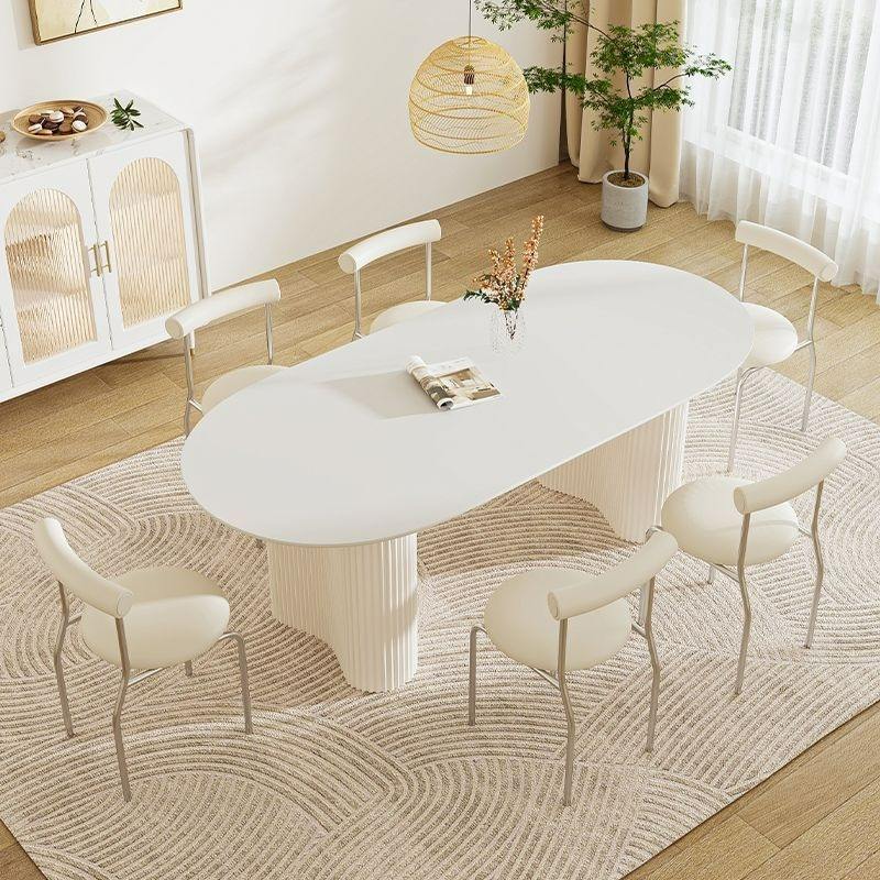 Elegant Stone Metal Dining Table Set for Modern Luxury