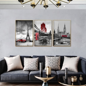 Huamiao 40*60cm paesaggio urbano <span class=keywords><strong>fotografia</strong></span> pittura Cool tonalità arte parete decorazione di cristallo porcellana - Product Image 5