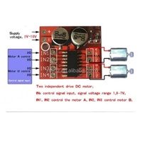 Module de commande de moteur CC 2 canaux avec inversion de sens et contrôle de vitesse PWM, double pont en H, pour moteur pas à pas Mini Victory L298N
