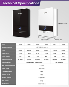 Calentador de Agua Eléctrico Instantáneo de 6000W sin Tanque, con Control Remoto Wifi, Pantalla LED y Perilla de Control, para Ducha Caliente Instantánea en Hogares de Tailandia - Product Image 5