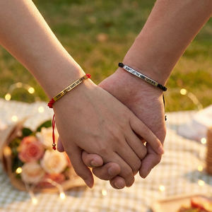 <span class=keywords><strong>Bracelets</strong></span> inspirants pour couples Go2boho, Ne laissez pas <span class=keywords><strong>les</strong></span> jours difficiles gagner, bracelet en corde gravé pour lui et elle - Product Image 3