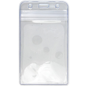 Deli Id Holder 91mm X 56mm Horizontal Waterproof Pvc Badge Card Protector For Work Permit And Id Cards - Product Image 3