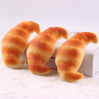 Jouet anti-stress en mousse PU en forme de pain et hamburger, à rebond lent, pour la relaxation, accessoires de photographie culinaire, décoration pour la maison et les pâtisseries