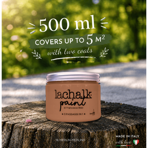 16 MERLIN 500 ml LaChalk the evolution of <b>chalk</b> paint Where <b>chalk</b> meets resin: Hybrid <b>Chalk</b> Resin Paint made in Italy - Product Image 2