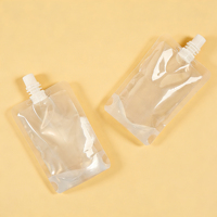 Pochette souple transparente personnalisée de haute qualité avec bec verseur pour emballage de boissons liquides