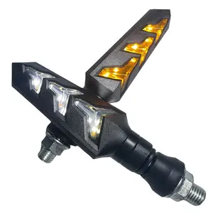 Phổ 12V xương cá LED tín hiệu chuyển ánh sáng tuần tự nước chỉ số lưu lượng ánh sáng động cơ LED blinker ánh sáng cho xe máy