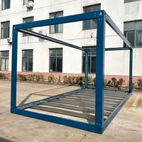 Structure de conteneur empilable de 40 pieds en acier galvanisé préfabriqué de haute qualité pour la construction de salons préfabriqués