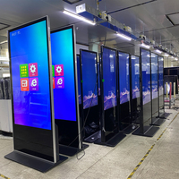 Kios Pemutar Digital Signage LCD OEM Super Tipis 50 Inci untuk Dalam Ruangan, Layar Sentuh Android untuk Pusat Perbelanjaan & Toko Ritel