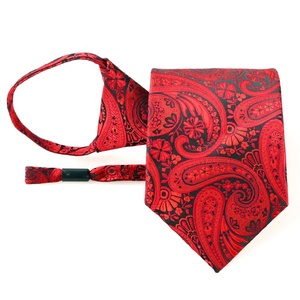 Ensemble cadeau avec Logo personnalisé pour homme, bas <span class=keywords><strong>de</strong></span> gamme, couleur <span class=keywords><strong>bordeaux</strong></span>, 100% <span class=keywords><strong>soie</strong></span>, cravates, 3 pièces - Product Image 5