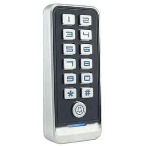 Nieuwe Metalen Toetsenbord IP67 Waterdichte Entry Security Controle Systemen Rfid Card Toetsenbord Reader Standalone Deur Rfid Toegangscontrole