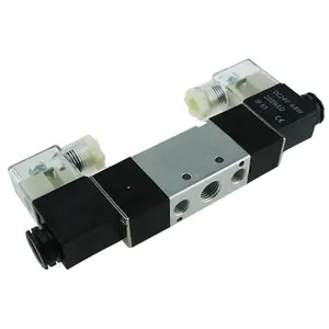 Válvula Solenoide neumática, válvula de inversión direccional de 2 posiciones Y 5 vías 4V120-06 4V220-08