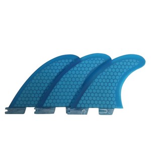 Aletas de Surf FCS II G5, Juego de Tres Aletas de Fibra de Vidrio Azules - Product Image 1